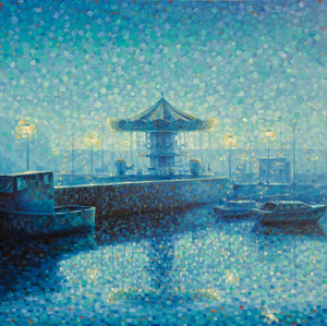 Starry Carousel 120x120cm