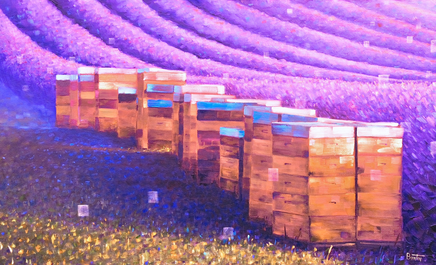 Beehives of Provence  22x36in